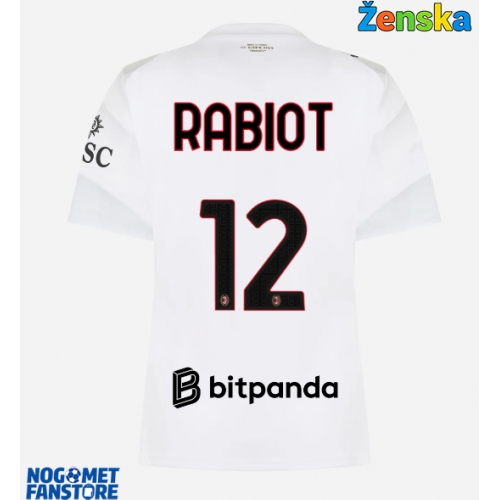 AC Milan Adrien Rabiot #12 Gostujuci Dres za Ženska 2026-27 Kratak Rukav